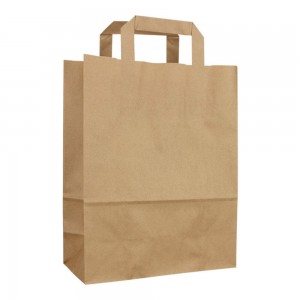 Sacose din Hartie Natur 22x11x28 cm, 250 Buc/Bax - Pungi si Plase cu Maner Flat Sacose din Hartie Natur 22x11x28 cm, 250 Buc/Bax - Pungi si Plase cu Maner Flat