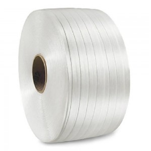 Banda de Legat PES Netesuta Hot Melt 19mm x 600m - Poliester pentru Ambalare si Paletizare Banda de Legat PES Netesuta Hot Melt 19mm x 600m - Poliester pentru Ambalare si Paletizare