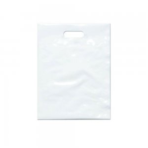 Sacosa Tip Banana, 40x45 cm, 200 Buc/Bax, Alba, Sacosa Reutilizabila, Sacose din Plastic, Sacose Rezistente, Pungi Tip Banana, Pungi Plastic