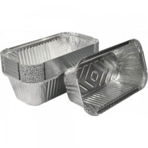 Tavite Aluminiu, 1500 ml, 2 Buc/Set, 320x163x83 mm, pentru Cozonac, Tavite Aluminiu de Unica Folosinta, Tavite Aluminiu pentru Cozonac, Forme din Aluminiu pentru Cozonaci, Forma din Aluminiu pentru Copt Cozonaci, Vesela Unica Folosinta