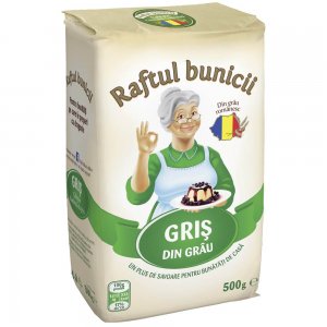 Gris de Grau Raftul Bunicii, 500 g, Gris din Grau, Gris Galuste, Gris pentru Galuste, Gris de Gatit, Gris pentru Gatit, Gris pentru Mancare, Gris de Mancare, Gris Bucatarie, Gris de Bucatarie, Gris Grau, Gris de Galuste, Gris Budinca