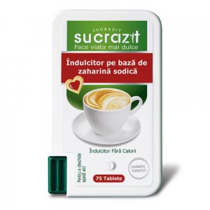 Indulcitoare Sucrazit Pocket, 75 Tablete, Tablete Indulcitoare Sucrazit, Indulcitor Sucrazit, Indulcitori Artificiali, Tablete de Indulcitor, Zharina Sucrazit Pocket