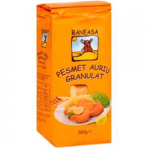 Pesmet Auriu Granulat Baneasa, 500 g, Pesmet, Pesmet pentru Gatit, Pesmet din Paine, Pesmet Paine Uscata, Pesmet din Paine Alba, Pesmet Auriu pentru Gatit, Pesmet Granulat, Pesmet Auriu din Paine