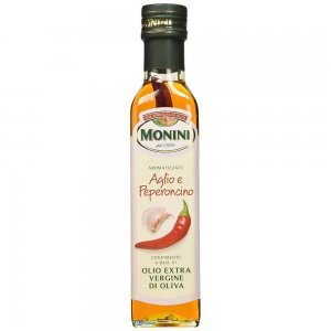 Ulei de Masline Extravirgin cu Aroma de Usturoi si Chilli Monini, 250 g, Ulei Aromat, Ulei Aroma de Ardei Iute, Ulei cu Aroma de Usturoi, Ulei de Masline cu Arome, Ulei din Masline, Uleiuri Masline, Ulei Extravirgin de Masline, Ulei Masline Aromat