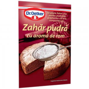 Zahar Pudra cu Aroma de Rom Dr.Oetker, 50g, Zahar, Zahar Pudra, Zahar cu Rom, Zahar cu Aroma, Zahar Pudra cu Aroma, Zahar cu Aroma de Rom Dr.Oetker, Zahar Pudra la Plic, Zahar Pudra Decor, Zahar Pudra pentru Decor
