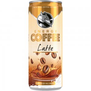 Energizant Hell Energy Coffee Latte, 250 ml, Bautura Energizanta Hell Energy Coffee Latte, Bautura Energizanta cu Cafea, Bautura Energizanta cu Latte, Hell cu Cafea, Hell Cafea, Hell cu Latte, Hell Latte, Bauturi Energizante Hell