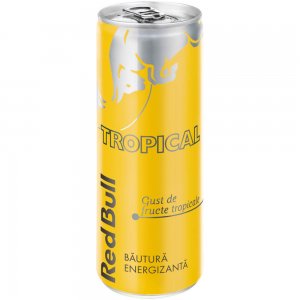Energizant Red Bull Tropical 250 ml, Bautura Energizanta Red Bull, Bautura Energizanta Red Bull Waterermelon, Bautura Energizanta Red Bull Watermelon, Bauturi Energizante Red Bull Fructe Exotice, Bauturi Energizante Red Bull Tropical