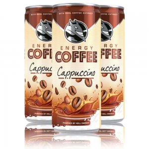 Bax 24 Energizante Hell Energy Coffee Cappuccino, 250 ml, Energizant Hell Energy Coffee, Bauturi Non-Alcoolice, Hell Energy Coffee Energizante, Doze de Energizante Hell, Bauturi Energizante cu Cafea, Bauturi Racoritoare Energizante