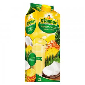 Suc de Ananas si Cocos Pfanner, 1 L, Suc Natural de Ananas, Suc din Fructe, Suc din Fructe Naturale, Suc la 1L, Suc Neacidulat, Suc de Fructe Neacidulat, Suc Natural cu Aroma de Cocos