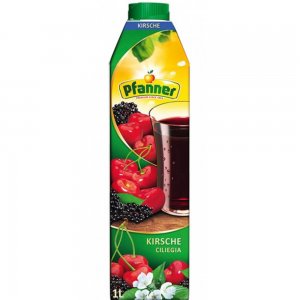 Suc de Visine Pfanner, 1 L, Suc Natural de Visine, Suc din Fructe, Suc din Fructe Naturale, Suc la 1L, Suc Neacidulat, Suc de Fructe Neacidulat, Suc Necarbonatat, Suc Dulce Acrisor