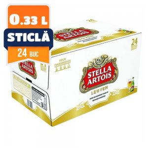 Bere Blonda fara Alcool Stella Artois 0.33 L, 24 Buc/Bax, Sticla, Bere Blonda, Bere fara Alcool, Bere STELLA ARTOIS, Bere la Sticla, Bere Blonda la 0.33L, STELLA ARTOIS la 0.33L, STELLA ARTOIS Blonda, Bere Blonda la Sticla
