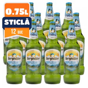 Bere BERGENBIER Blonda, 0.75L, Sticla, 12 Buc/Bax, Bergenbier Bere, Bere, Bere Blonda, Bere Alcool, Bergenbier Bere Blonda, Bere Pasteurizata, Bere 0,75L