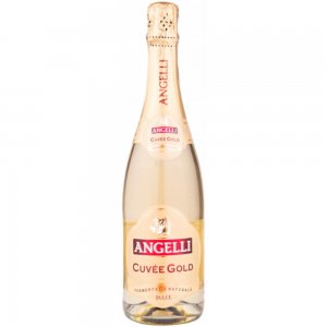 Vin Spumant Alb, Angelli Cuvee Gold, Dulce, 0,75 L, 10,5% Alcool, Bautura Alcoolica Angelli, Vin Spumant Dulce Angelii, Angelli Cuvee Gold Vin Spumant, Angelli Vin Dulce Spumant