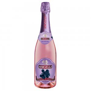 Vin Spumant Rosu, Angelli Kir Royal, Dulce, 0,75 L, 8,5% Alcool, Vin Spumant Angelli, Gama Angelli Kir Royal de Vinuri, Vin Spumant Dulce Angelli, Vin Spumant Rosu Angelli Kir Royal