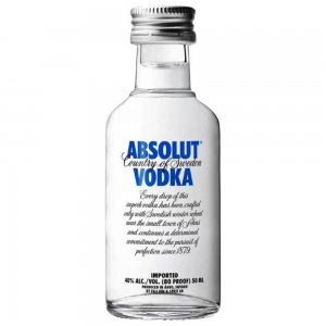 Absolut Blue Vodca cu 40% Alcool, 0.05l, Sticla de Vodca Absolut, Vodca la 0.05l, Vodca Classica, Vodca cu 40% Alcool, Alcool Ieftin, Bautura cu Alcool 40%