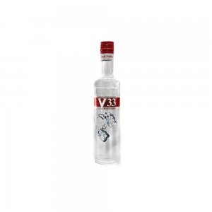 Vodka V33 Red 37.5%, 0.7 L, V33 Vodka, Vodka 37.5%, Bautura Alcoolica Vodka, Bautura Alcoolica V33 Red Vodka