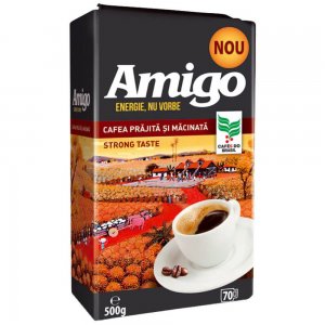 Cafea Macinata Amigo R&G, 500g, Cafea in Pachet, Cafea in Pachet Amigo, Cafea Amigo R&G, Cafea Macinata Cofeinizata, Cafea cu Cofeina, Cafea cu Cofeina Amigo