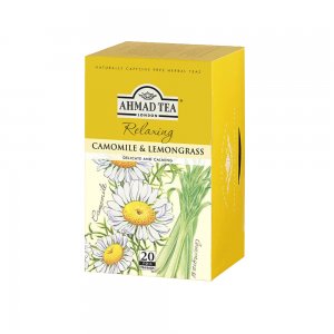 Ceai Musetel si Lemongrass Ahmad, 20 Plicuri/Cutie, Ceai Camomile si Lemongrass, Ceai Plicuri, Ceai Musetel Plic, Ceai Lemongrass Plic, Ceai Musetel si Lemongrass la Plic, Ceai la Plic, Infuzie Plante, Ceai Natural Plante