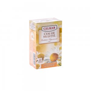 Cutie 20 Plicuri Ceai de Musetel Celmar, Ceai Musetel, Ceai Plicuri, Ceaiuri la Plic, Ceaiuri de Musetel, Ceaiuri Musetel, Ceai Plic Musetel, Musetel Ceai, Ceai din Musetel, Ceai la Plic, Infuzie Musetel, Ceai Infuzie, Infuzie de Musetel