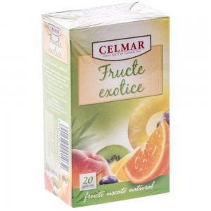 Cutie 20 Plicuri Ceai de Fructe Exotice Celmar, Ceai Fructe, Ceai Plicuri, Ceaiuri la Plic, Ceaiuri de Fructe, Ceaiuri Fructe, Ceai Plic Fructe, Fructe Ceai, Ceai din Fructe, Ceai la Plic, Infuzie Fructe, Ceai Infuzie, Infuzie de Fructe, Infuzie Plante
