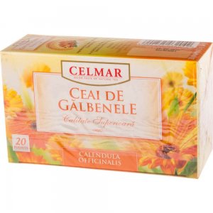 Cutie 20 Plicuri Ceai de Galbenele Celmar, Ceai Galbenele, Ceai Plicuri, Ceaiuri la Plic, Ceaiuri de Galbenele, Ceaiuri Galbenele, Ceai Plic Galbenele, Galbenele Ceai, Ceai din Galbenele, Ceai la Plic, Infuzie Galbenele, Ceai Infuzie