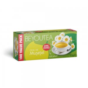 Cutie 100 Plicuri Ceai cu Musetel BEYOUTEA, Ceai cu Musetel, Pliculete de Ceai, Pliculete Ceai Musetel, Ceai Musetel BEYOUTEA, Cutie Ceai Musetel, Plicuri Ceai Flori de Musetel, Ceai de Plante, Ceai de Plante de Musetel, Ceai din Flori de Musetel