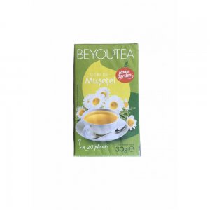 Cutie 20 Plicuri Ceai cu Musetel BEYOUTEA, Ceai cu Musetel, Pliculete de Ceai, Ceai Musetel BEYOUTEA, Cutie Ceai de Flori de Musetel, Plicuri Ceai Musetel, Ceai de Flori de Musetel, Infuzie de Musetel, Infuzie Musetel
