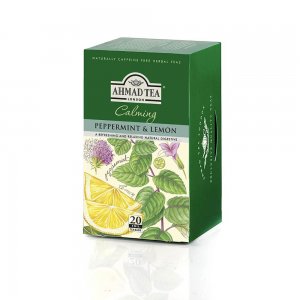 Ceai Menta si Lamaie Ahmad, 20 Plicuri/Cutie, Ceai Peppermint si Lemon, Ceai Plicuri, Ceai Menta Plic, Ceai Lamaie Plic, Ceai Menta si Lamaie la Plic, Ceai la Plic, Infuzie Plante, Ceai Natural Plante