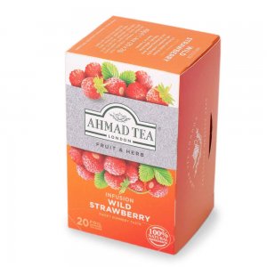 Ceai Fragi Ahmad, 20 Plicuri/Cutie, Ceai Wild Strawberry, Ceai Plicuri, Ceai Capsuni, Ceai Fragi Plic, Ceai Capsuni Plic, Ceai Capsuni la Plic, Ceai la Plic, Infuzie Plante, Ceai Natural Plante