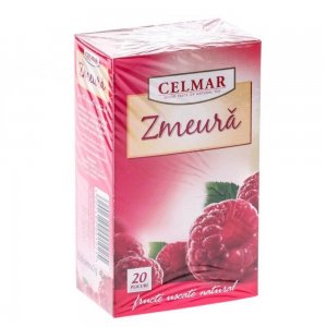 Cutie 20 Plicuri Ceai de Zmeura Celmar, Ceai Zmeura, Ceai Plicuri, Ceaiuri la Plic, Ceaiuri de Zmeura, Ceaiuri Zmeura, Ceai Plic Zmeura, Zmeura Ceai, Ceai din Zmeura, Ceai la Plic, Infuzie Zmeura, Ceai Infuzie, Infuzie de Zmeura