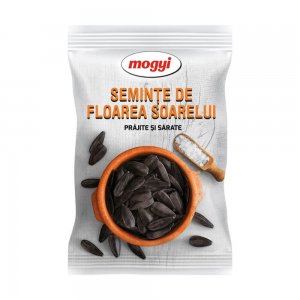 Seminte de Floarea Soarelui Negre MOGYI, Prajite si Sarate, 40 g, Seminte Prajite, Seminte Prajite Negre, Seminte Prajite in Coaja, Seminte Prajite Sarate, Seminte Negre Prajite si Sarate, Seminte Negre de Floarea Soarelui, Seminte Negre Prajite