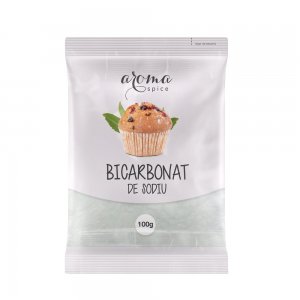Bicarbonat de Sodiu Aroma Spice, 12 Plicuri x 100 g, Bicarbonat Sodiu, Sodiu Bicarbonat, Soda Bicarbonata, Bicarbonat pentru Prajituri, Bicarbonat Alimentar, Bicarbonat Bucatarie, Bicarbonat Gatit, Carbonat Acid de Sodiu