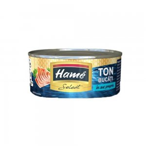 Ton Bucati in Suc Propriu Hame Select, 160 g, Ton in Suc Propriu Hame Select, Ton Hame Select, Conserva de Ton Hame Select, Conserva de Peste Hame Select, Conserva Hame Select, Conserve Hame Select, Conserve de Peste Hame Select