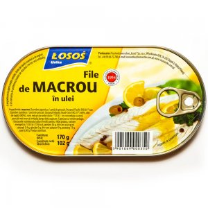 File de Macrou in Ulei Losos Ustka, 170 g File de Macrou in Ulei Losos Ustka, 170 g