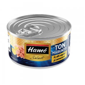 Ton Maruntit in Ulei Hame Select, 160 g, Ton in Ulei Hame Select, Ton Hame Select, Conserva de Ton Hame Select, Conserva de Peste Hame Select, Conserva Hame Select, Conserve Hame Select, Conserve de Peste Hame Select, Conserve de Ton Hame Select