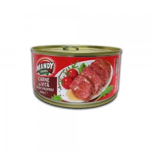 Carne de Vita in Suc Propriu Mandy, 300 g, Mandy Carne de Vita in Suc Propriu, Conserva Carne Vita, Conserva de Carne de Vita, Conserva cu Carne de Vita, Conserva Carne de Vita, Conserva Vita, Conserva de Vita, Conserva cu Vita