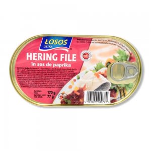 Hering File in Sos de Paprika Losos Ustka, 170 g Hering File in Sos de Paprika Losos Ustka, 170 g