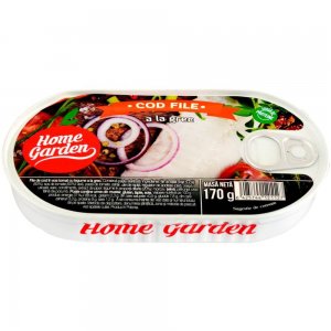 Conserva Cod File a la Grec Home Garden, 170 g, Conserva de Peste, Conserva de Cod File Home Garden, Peste la Conserva, Conserva Carne de Peste, Cod File Conserva Home Garden Conserva Cod File a la Grec Home Garden, 170 g, Conserva de Peste, Conserva de Cod File Home Garden, Peste la Conserva, Conserva Carne de Peste, Cod File Conserva Home Garden