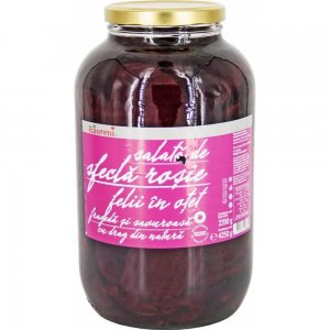 Salata Sfecla Rosie in Otet Raureni, 4250 g, Salata de Sfecla Rosie Feliata la Borcan, Sfecla Rosie Feliata in Otet Raureni, Sfecla Rosie Felii in Otet, Raureni Salata de Sfecla Rosie fara Indulcitori si Conservanti, Salata de Sfecla Rosie in Otet