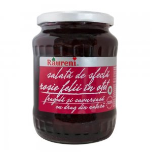 Salata Sfecla Rosie in Otet Raureni, 680 g, Salata de Sfecla Rosie Feliata la Borcan, Sfecla Rosie Feliata in Otet Raureni, Sfecla Rosie Felii in Otet, Raureni Salata de Sfecla Rosie fara Indulcitori si Conservanti, Salata de Sfecla Rosie in Otet