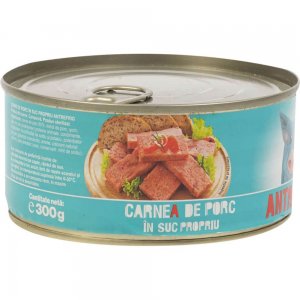 Carne de Porc in Suc Propriu Antrefrig, 300 g, Conserva Carne de Porc, Conserva Porc, Carne de Porc la Conserva, Carne de Porc Conservata, Carne de Porc Conserva, Conserva de Carne, Conserve de Carne, Conserve Porc, Conserve de Porc