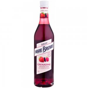 Sirop cu Aroma de Grenadine Marie Brizard, 0.7 l, Sirop pentru Cocktail, Sirop din Grenadine, Sirop Concentrat din Fructe Exotice, Sirop pentru Suc din Fructe, Sirop Concentrat din Grenadine pentru Limonada
