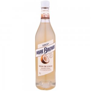 Sirop cu Aroma de Cocos Marie Brizard, 0.7 l, Sirop pentru Cocktail, Sirop din Cocos, Sirop Concentrat din Fructe Exotice, Sirop pentru Suc din Nuca de Cocos, Sirop Concentrat din Cocos pentru Limonada