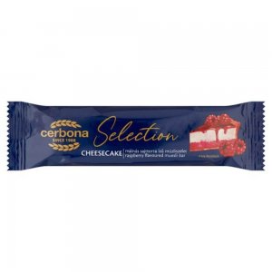 Baton de Cereale Cerbona Selection Cheesecake, 22 g, Baton de Cereale cu Cheesecake, Baton de Cereale cu Aroma de Cheesecake, Baton Cereale Cheesecake, Baton Cereale cu Cheesecake, Baton Cereale Cerbona Cheesecake