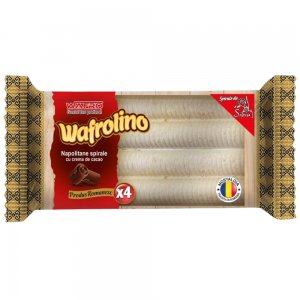 Set 18 Pachete Napolitane Spiralate cu Cacao Wafro Set 18 Pachete Napolitane Spiralate cu Cacao Wafro