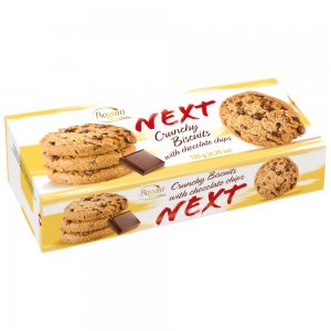 Biscuiti Crocanti cu Ciocolata Bogutti Next, 135 g