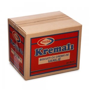 Set 30 Pachete de Biscuiti cu Vanilie Tecsa Kremali, 80 g Set 30 Pachete de Biscuiti cu Vanilie Tecsa Kremali, 80 g