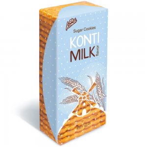 Biscuiti cu Lapte Konti, 450 g Biscuiti cu Lapte Konti, 450 g