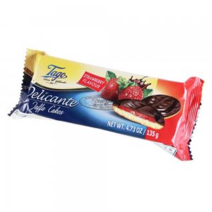 Biscuiti cu Ciocolata si Capsuni Tago, 135 g