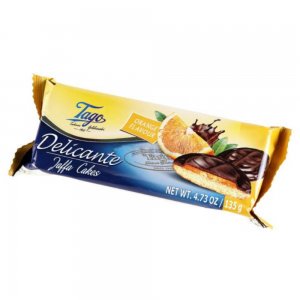 Biscuiti cu Ciocolata si Portocale Tago, 135 g